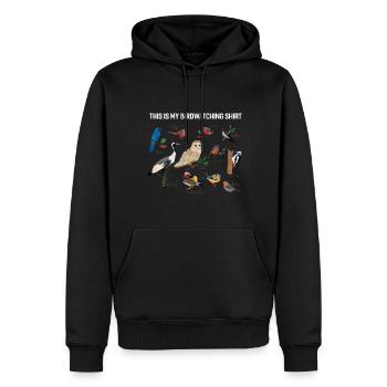 Vogel Ornithologie Vogelbeobachter Geschenk - Männer Premium Bio Hoodie - Schwarz - Vorne - Nico (187cm)