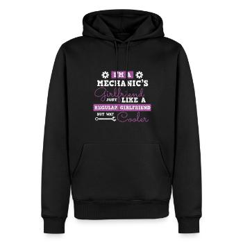 Mécanicien Voiture Tournevis Mécatronique Technicien Voiture - Sweat à capuche Premium bio Homme - noir - Devant - Nico (187cm)
