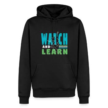 Skateboard Skateboardfahrer Skaten - Männer Premium Bio Hoodie - Schwarz - Vorne - Nico (187cm)