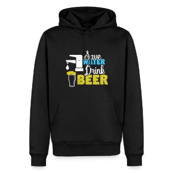 Bier Alkohol Party Trinkspiel Saufen - Männer Premium Bio Hoodie - Schwarz - Vorne - Nico (187cm)