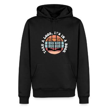 Author Book Author Book Writing Books Novelist - Men’s Premium Organic Hoodie - black - Front - Nico (187cm)
