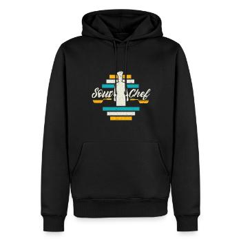 Koch kochen Sternekoch Köchin Gastro Restaurant - Männer Premium Bio Hoodie - Schwarz - Vorne - Nico (187cm)