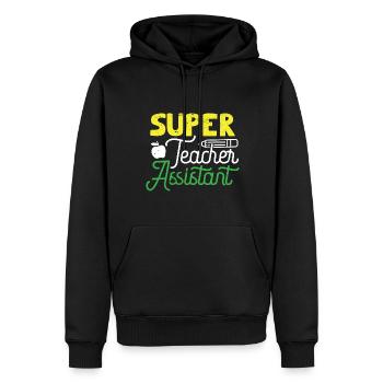 Lehrer Lehrerin Grundschullehrer Schule Lehramt - Männer Premium Bio Hoodie - Schwarz - Vorne - Nico (187cm)
