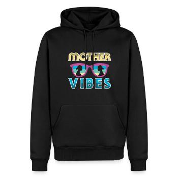 Mother's Day Mom Mom Mom - Men’s Premium Organic Hoodie - black - Front - Nico (187cm)