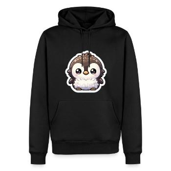 Niedliche Pinguine Kleiner Pinguin Pinguin-Liebhaber - Männer Premium Bio Hoodie - Schwarz - Vorne - Nico (187cm)