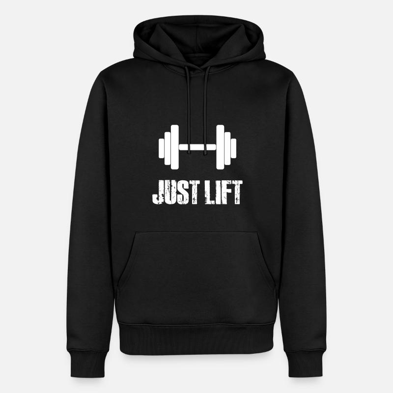IL SUFFIT DE SOULEVER - Sweat à capuche Premium bio Homme - noir