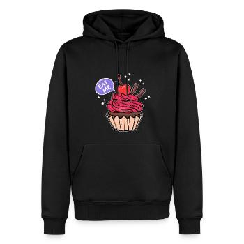 Sweets Statement Cupcake Cuisson Snacking - Sweat à capuche Premium bio Homme - noir - Devant - Nico (187cm)