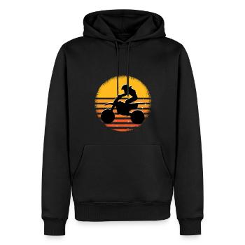 Motorcross - Männer Premium Bio Hoodie - Schwarz - Vorne - Nico (187cm)