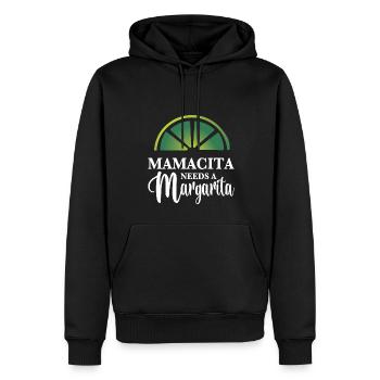 MAMACITA A BESOIN D’UNE Margarita - Sweat à capuche Premium bio Homme - noir - Devant - Nico (187cm)