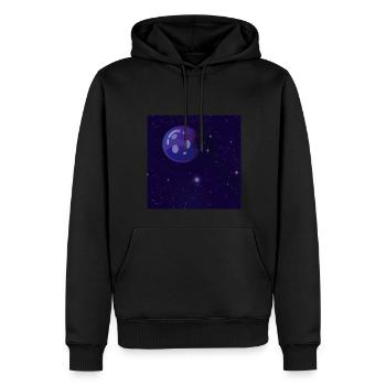 Neptune - Männer Premium Bio Hoodie - Schwarz - Vorne - Nico (187cm)