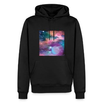 Mercury - Männer Premium Bio Hoodie - Schwarz - Vorne - Nico (187cm)