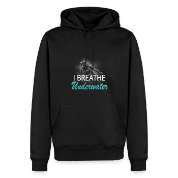 I underwater - Men’s Premium Organic Hoodie - black - Front - Nico (187cm)