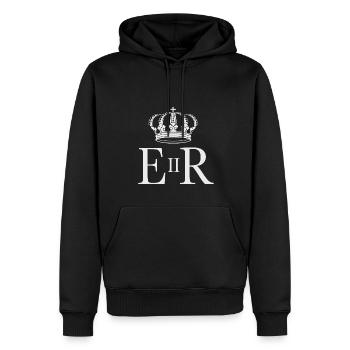 Queen Elizabeth II - Männer Premium Bio Hoodie - Schwarz - Vorne - Nico (187cm)