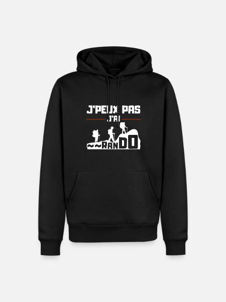 I can't I have Hiking - Men’s Premium Organic Hoodie - black