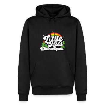 Petites manigances de la Saint-Patrick Femme - Sweat à capuche Premium bio Homme - noir - Devant - Nico (187cm)