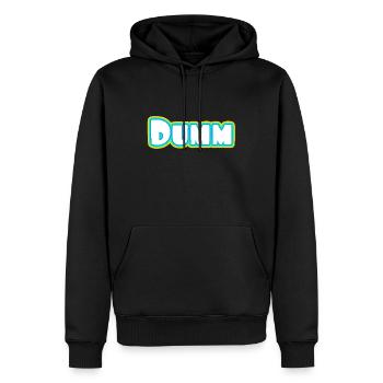 Partnershirt Paarshirt 1 - Dumm und Dümmer - Männer Premium Bio Hoodie - Schwarz - Vorne - Nico (187cm)