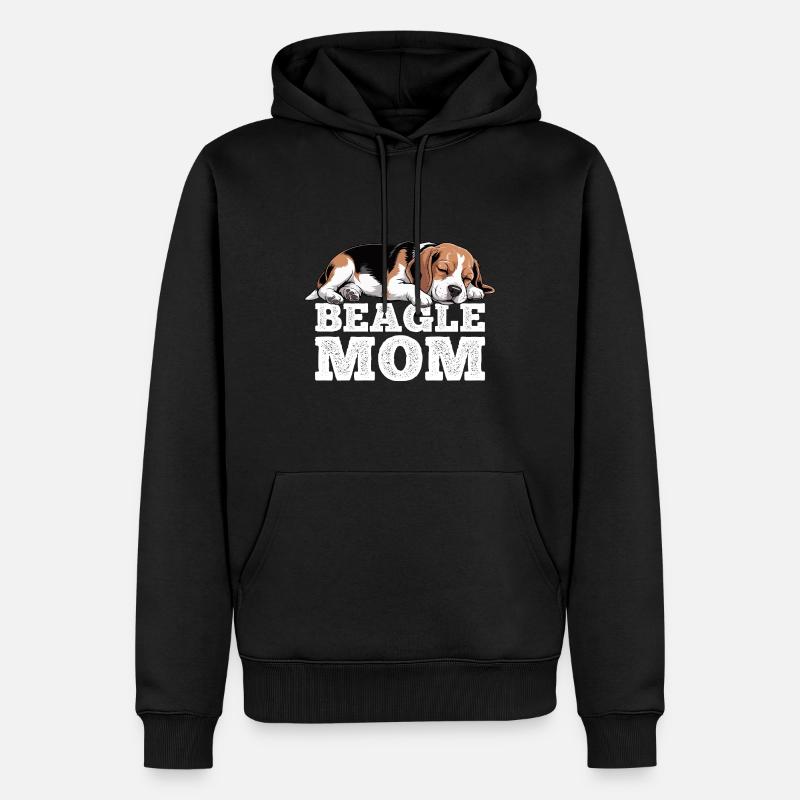 Beagle Mama - Männer Premium Bio Hoodie - Schwarz