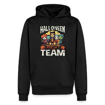 Drôle de costume de zombie joyeux d’Halloween pour les groupes - Sweat à capuche Premium bio Homme - noir - Devant - Nico (187cm)
