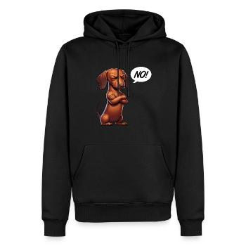 No Dackel Dackelbesitzer Dackelliebhaber Teckel - Männer Premium Bio Hoodie - Schwarz - Vorne - Nico (187cm)