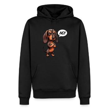 No Dackel Dackelbesitzer Dackelliebhaber Teckel - Männer Premium Bio Hoodie - Schwarz - Vorne - Nico (187cm)