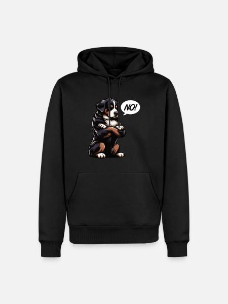 No Bernese Mountain Dog Mountain Dogs Mountain Dogs Owners - Men’s Premium Organic Hoodie - black