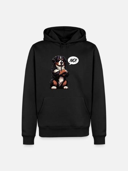 No Berner Sennenhund Sennenhunde Sennen Besitzer - Herre Premium økologisk hoodie - sort
