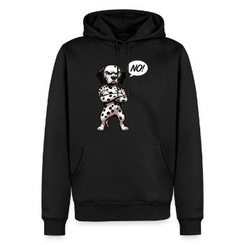 Pas de Dalmatiens Propriétaires de Dalmatiens Propriétaires de Dalmatiens - Sweat à capuche Premium bio Homme - noir - Devant - Nico (187cm)