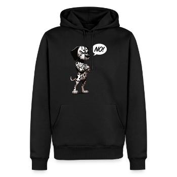 Pas de Dalmatiens Propriétaires de Dalmatiens Propriétaires de Dalmatiens - Sweat à capuche Premium bio Homme - noir - Devant - Nico (187cm)