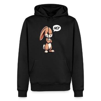 No Kaninchen Hase Hasen langohr Klopfer Rammler - Männer Premium Bio Hoodie - Schwarz - Vorne - Nico (187cm)