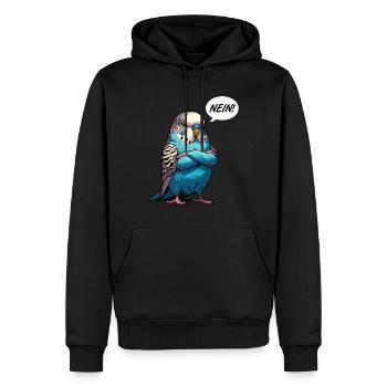 Nein Wellensittich Wellensittiche Welli Wellis - Männer Premium Bio Hoodie - Schwarz - Vorne - Nico (187cm)