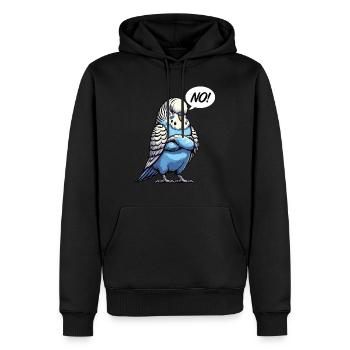Pas de perruche oiseau perruche perruches perruches - Sweat à capuche Premium bio Homme - noir - Devant - Nico (187cm)