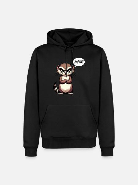 Nein Frettchen Frettchenhalter Frettchenbesitzer - Männer Premium Bio Hoodie - Schwarz