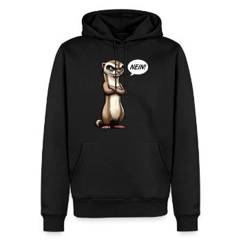 Nein Frettchen Frettchenhalter Frettchenbesitzer - Männer Premium Bio Hoodie - Schwarz - Vorne - Nico (187cm)