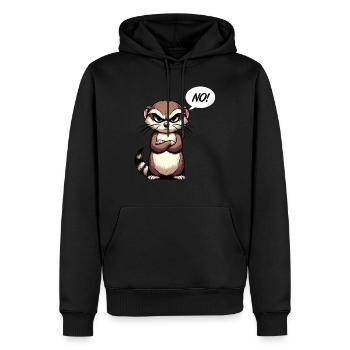 No Frettchen Frettchenhalter Frettchenbesitzer - Männer Premium Bio Hoodie - Schwarz - Vorne - Nico (187cm)