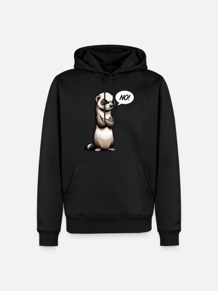 No Frettchen Frettchenhalter Frettchenbesitzer - Männer Premium Bio Hoodie - Schwarz