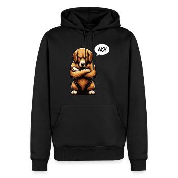 No Golden Retriever Goldie Goldiebesitzer Goldies - Männer Premium Bio Hoodie - Schwarz - Vorne - Nico (187cm)