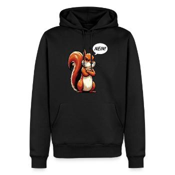 Nein Eichhörnchen Eichhorn Eichhörnchenliebhaber - Männer Premium Bio Hoodie - Schwarz - Vorne - Nico (187cm)