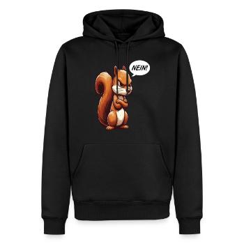Nein Eichhörnchen Eichhorn Eichhörnchenliebhaber - Männer Premium Bio Hoodie - Schwarz - Vorne - Nico (187cm)