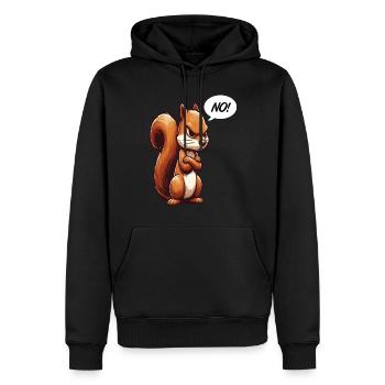 No Squirrel Squirrel Squirrel Lover - Men’s Premium Organic Hoodie - black - Front - Nico (187cm)