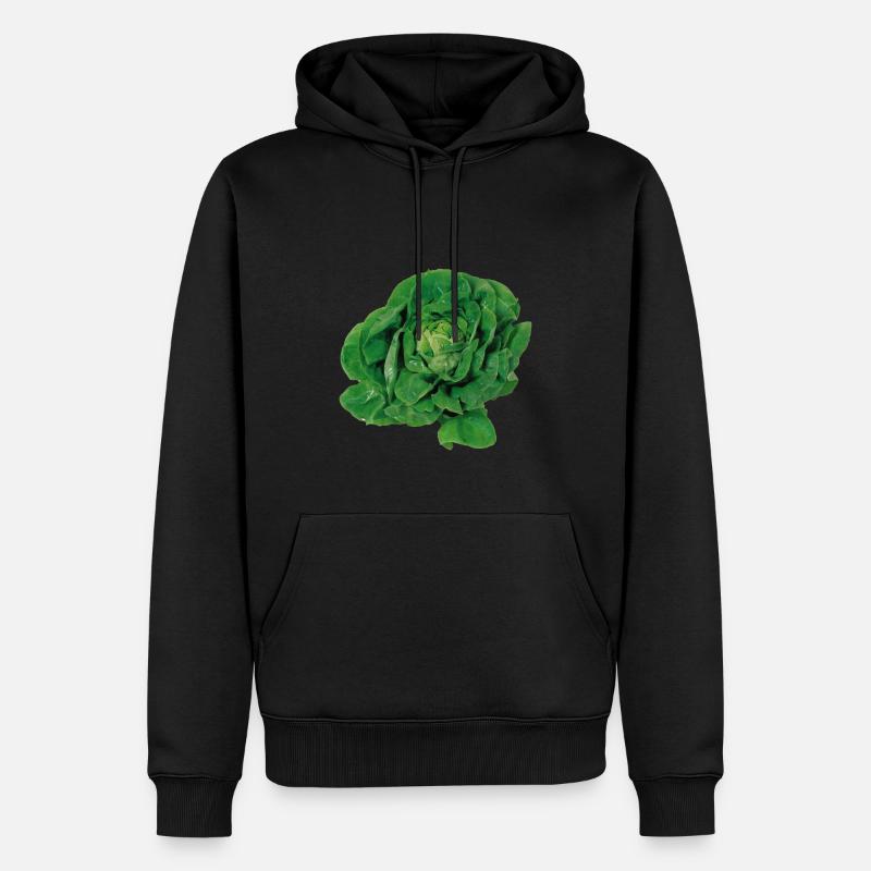 salade - Sweat à capuche Premium bio Homme - noir