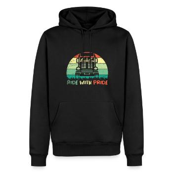 Truck Driver Motorists Motor vehicles - Men’s Premium Organic Hoodie - black - Front - Nico (187cm)