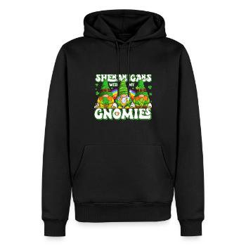 St Patricks Day Irland Wichtel Gnome - Männer Premium Bio Hoodie - Schwarz - Vorne - Nico (187cm)