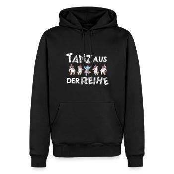 Tanz aus der Reihe Be Different Ballett Einhorn - Männer Premium Bio Hoodie - Schwarz - Vorne - Nico (187cm)