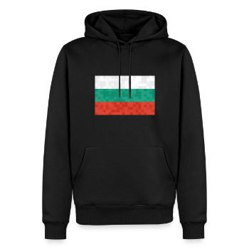 Bulgarien Flagge Bulgarische Fahne Goldstrand - Männer Premium Bio Hoodie - Schwarz - Vorne - Nico (187cm)