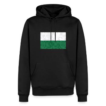 Drapeau de Saxe Drapeau saxon Ossi Holiday SN - Sweat à capuche Premium bio Homme - noir - Devant - Nico (187cm)