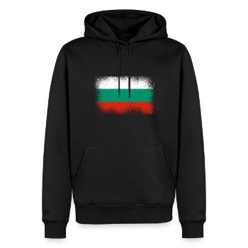 Bulgarien Flagge Bulgarische Fahne Goldstrand - Männer Premium Bio Hoodie - Schwarz - Vorne - Nico (187cm)