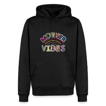 Mother's Day Mom Mom Mom - Men’s Premium Organic Hoodie - black - Front - Nico (187cm)