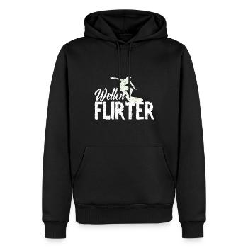 Surfen Wellenflirten Wellenreiter Surfer Surfboard - Männer Premium Bio Hoodie - Schwarz - Vorne - Nico (187cm)