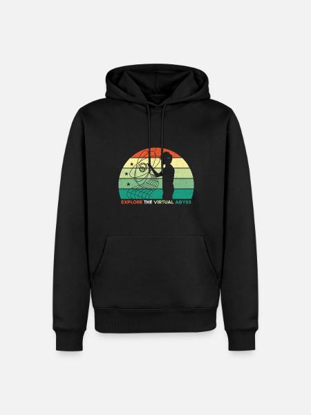 VR Glasses Virtual Reality Gaming - Men’s Premium Organic Hoodie - black