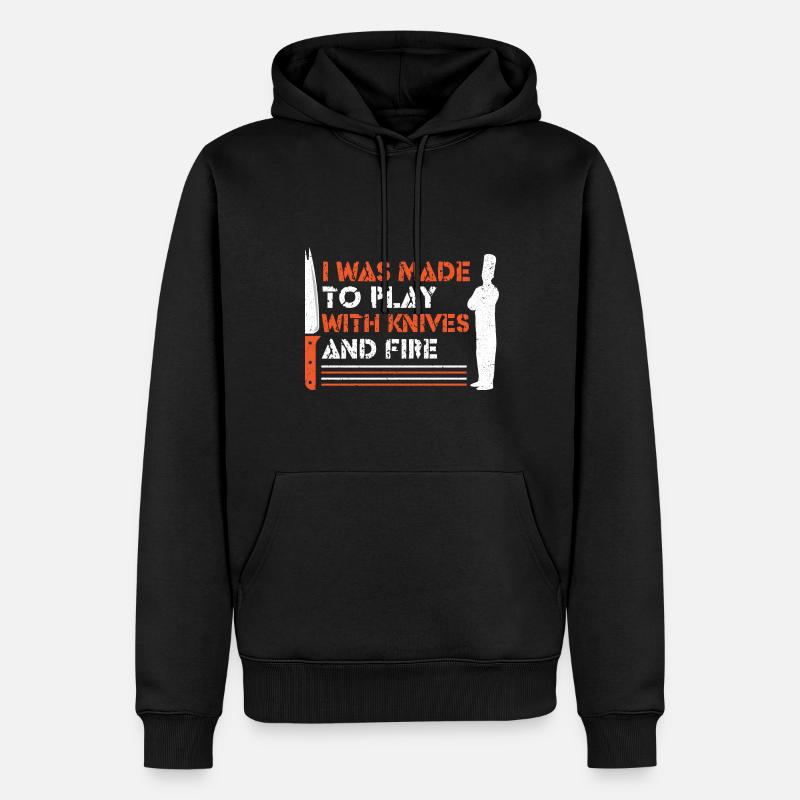 Cuisinier Chef étoilé Gastro Restaurant - Sweat à capuche Premium bio Homme - noir